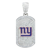 New York Giants Bling Dog-Tag Necklace