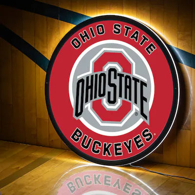 Ohio State University Buckeyes LED XL Round Wall Décor