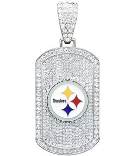 Pittsburgh Steelers Bling Dog-Tag Necklace