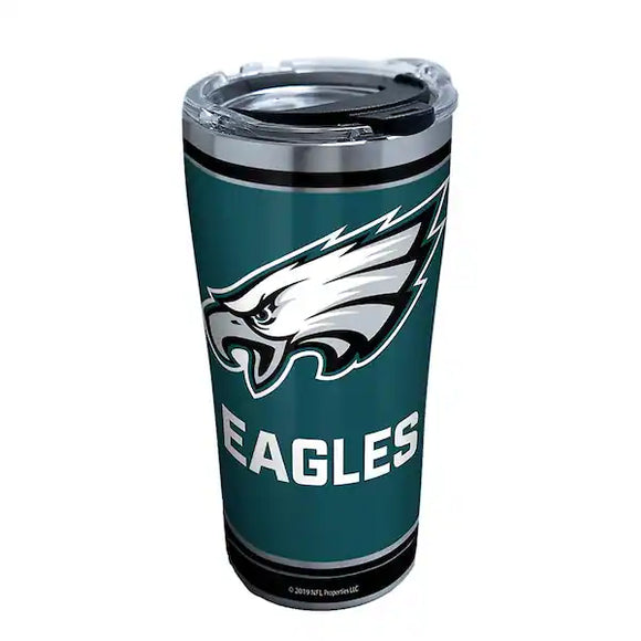 Tervis NFL® Philadelphia Eagles - Touchdown Stainless Steel Insulated Tumbler with Clear and Black Hammer Lid, 20 oz