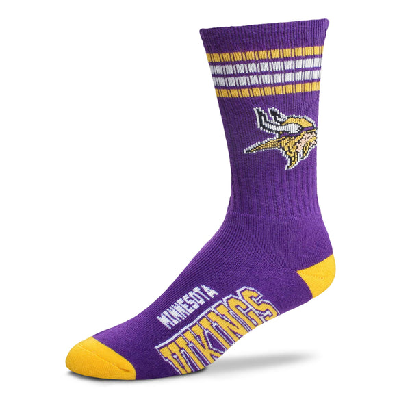 Minnesota Vikings FBF 4 Stripe Deuce Socks