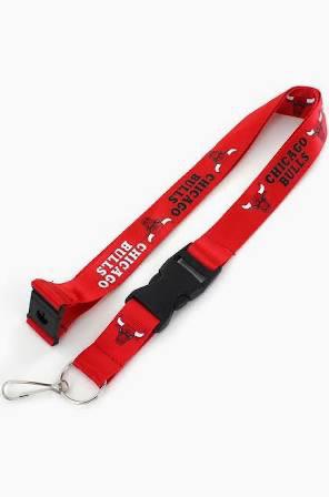 CHICAGO BULLS  (RED)  TEAM  LANYARD