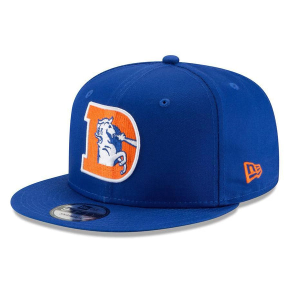 New Era Denver Broncos Throwback Logo Snapback-Blue