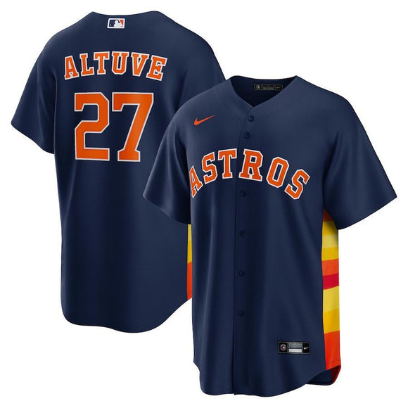 Houston Astros Altuve Nike Alternate Replica Team Jersey - Navy