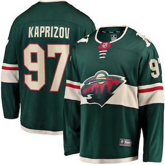 Fanatics Minnesota Wild Kirill Kaprizov #97 Breakaway Jersey- Green