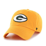 '47 Brand Green Bay Packers Logo Clean Up Hat Yellow Cheddar