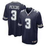 Men's Dallas Cowboys George Pickens Nike Navy Game Jersey