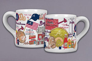 Atlanta Braves Magnolia Lane All Over Icon Coffee Mug