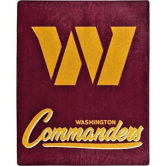 Washington Commanders 50″ x 60″ Royal Plush Raschel Throw Blanket