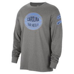 Nike Carolina Tarheels Basketball Fast Break L/S T-shirt Grey