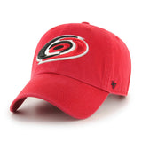 '47 Brand Carolina Hurricanes Logo Clean Up Hat Red