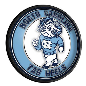 UNC North Carolina Tar Heels: Mascot - Round Slimline Lighted Wall Sign