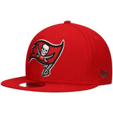 New Era Tampa Bay Buccaneers Basic Logo Snapback-Red