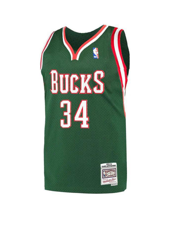 GIANNIS ANTETOKOUNMPO MILWAUKEE BUCKS MITCHELL AND NESS SWINGMAN JERSEY