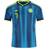 Men's Replica adidas Luis Diaz Colombia Away Jersey 2026
