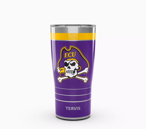 East Carolina Pirates 20 oz Tervis Traveler - Stainless Steel Tumbler with Slider Lid