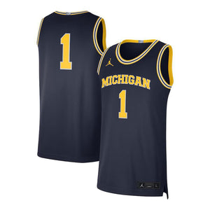 #1 Michigan Wolverines Jordan Brand Limited Jersey - Navy