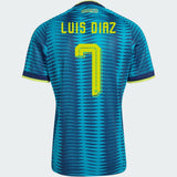 Men's Replica adidas Luis Diaz Colombia Away Jersey 2026