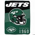 NFL New York Jets 60"x80" Helmet Stripes Throw by Pegasus Sports