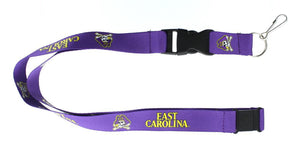 EAST  CAROLINA  (PURPLE)  TEAM  LANYARD