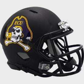 Riddell East Carolina Matte Black Speed Mini Helmet