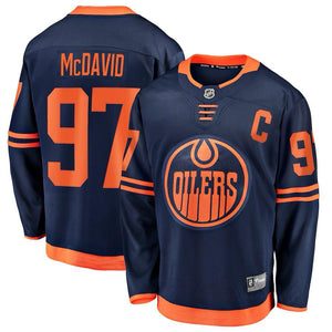 Edmonton Oilers Connor McDavid Navy Aternate Fanatics Breakaway Player Jersey