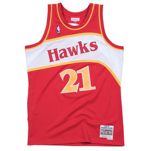 Atlanta Hawks Dominique Wilkins Mitchell & Ness Red 1986-87 Hardwood Classics Swingman Jersey