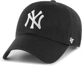 '47 Brand New York Yankees Clean Up Hat Black with White Logo