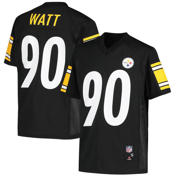 Youth Pittsburgh Steelers T.J. Watt Black Replica Player Jersey