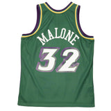 Utah Jazz Malone Green 1996-97 Mitchell and Ness Swingman Jersey