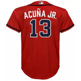 Atlanta Braves - MLB Ronald Acuña Jr. Youth Jersey Red