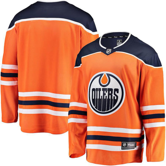 Men's Edmonton Oilers Fanatics Orange Breakaway Home Jersey