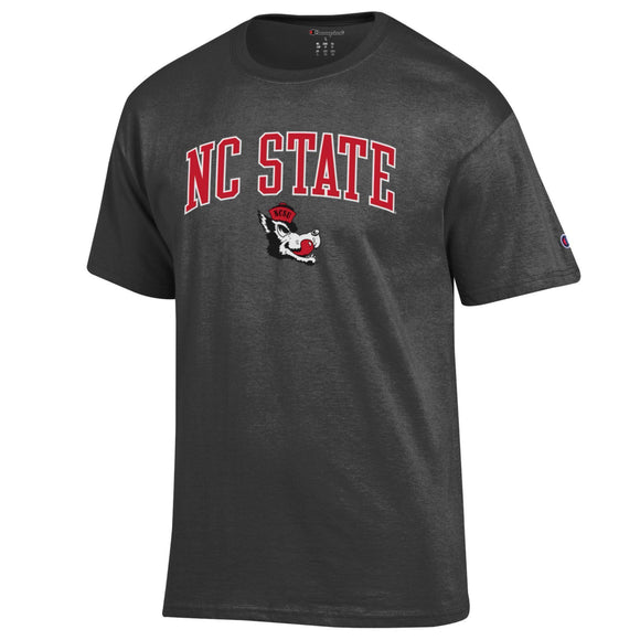 Champion NC State University Arch over Vault Logo Granite Heather T-shirt