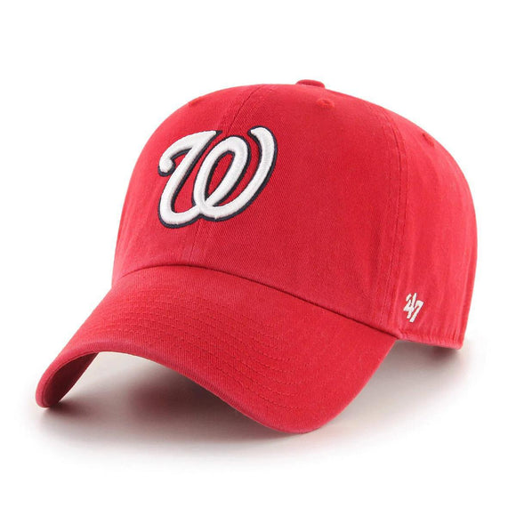 '47 Brand Washington Nationals Logo Clean Up Hat Red