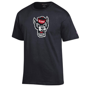 Champion NC State University Wolfpack Wolfie Logo Black T-shirt