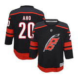 Sebastian Aho Carolina Hurricanes Youth Home Replica Player Jersey - Black