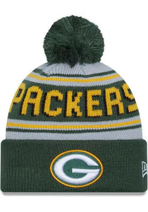 Green Bay Packers Pom Wordmark Beanie