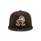 New Era Cleveland Browns Throwback Logo Snapback-Brown