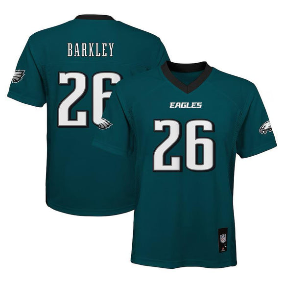 Youth Philadelphia Eagles Saquon Barkley Midnight Green Replica Player Jersey
