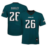 Youth Philadelphia Eagles Saquon Barkley Midnight Green Replica Player Jersey