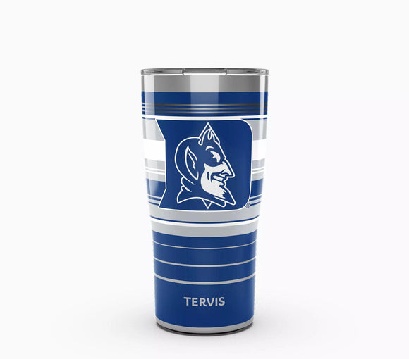 Duke Blue Devils Hype Stripes 20 oz Tervis Traveler - Stainless Steel Tumbler with Slider Lid