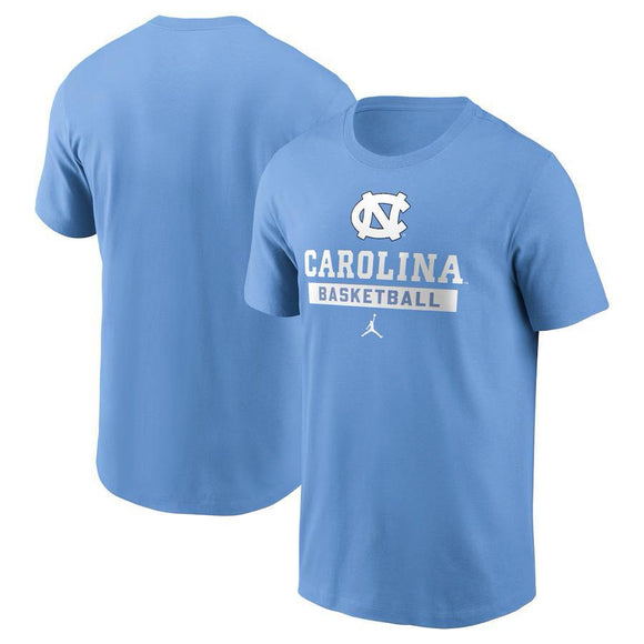 North Carolina Tar Heels Jordan Brand Basketball T-Shirt - Carolina Blue