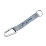 DETROIT LIONS (GRAY) CARABINER KEYCHAIN