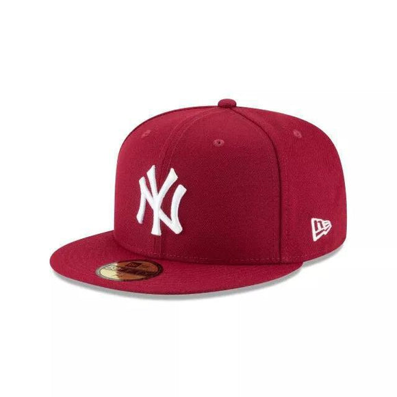 New York Yankees New Era Basic 59FIFTY Fitted Hat - Cardinal