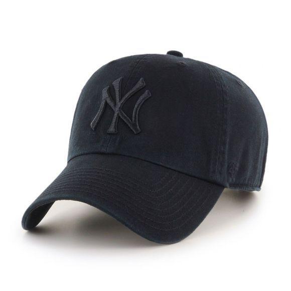 '47 Brand New York Yankees Clean Up Hat All Black Logo