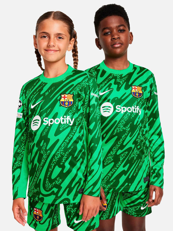 FC Barcelona LA LIGA Junior goalkeeper jersey 24/25 – SPORTSMANIA