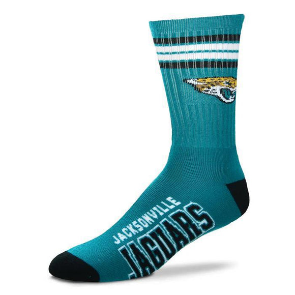 4 STRIPE DEUCE - JACKSONVILLE JAGUARS SOCKS