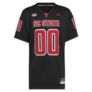 NC State Wolfpack adidas Black #00 Premier Football Jersey