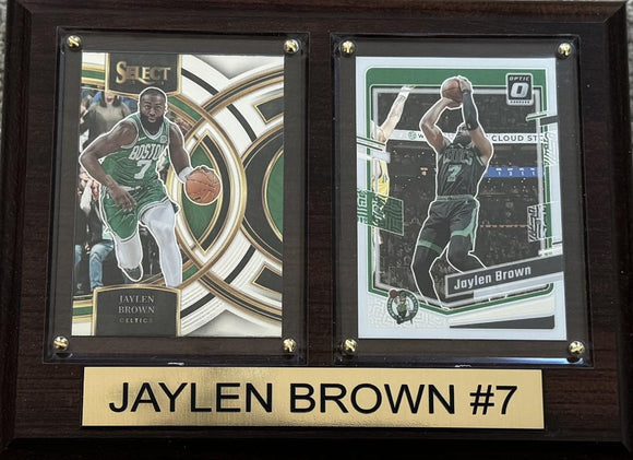 Jaylen Brown #7 Celtics Trading Card Plaque