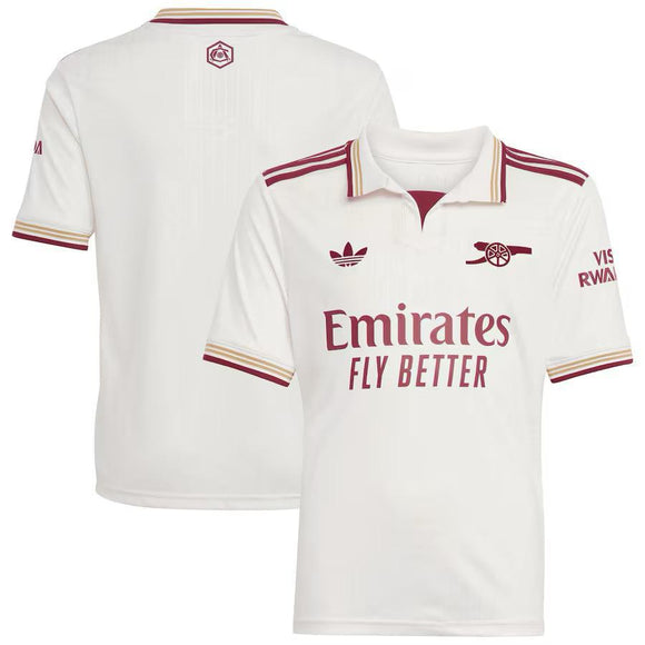 Arsenal adidas Youth 2025/26 Third Replica Jersey - White